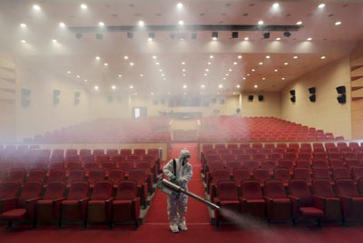 Diệt khuẩn tại trung hội trường biểu diễn nghệ thuật ở Seoul